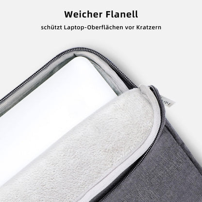 Voova Laptoptasche 17,3 Zoll Wasserdicht und Stoßfest, Grau - Damen Herren