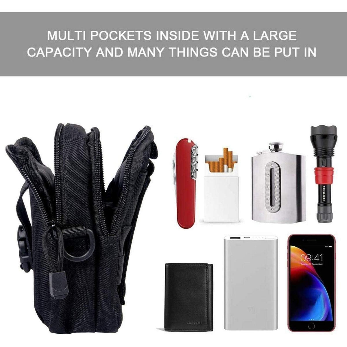 Taktische Hüfttasche Molle Gürteltasche für Outdoor & Alltag