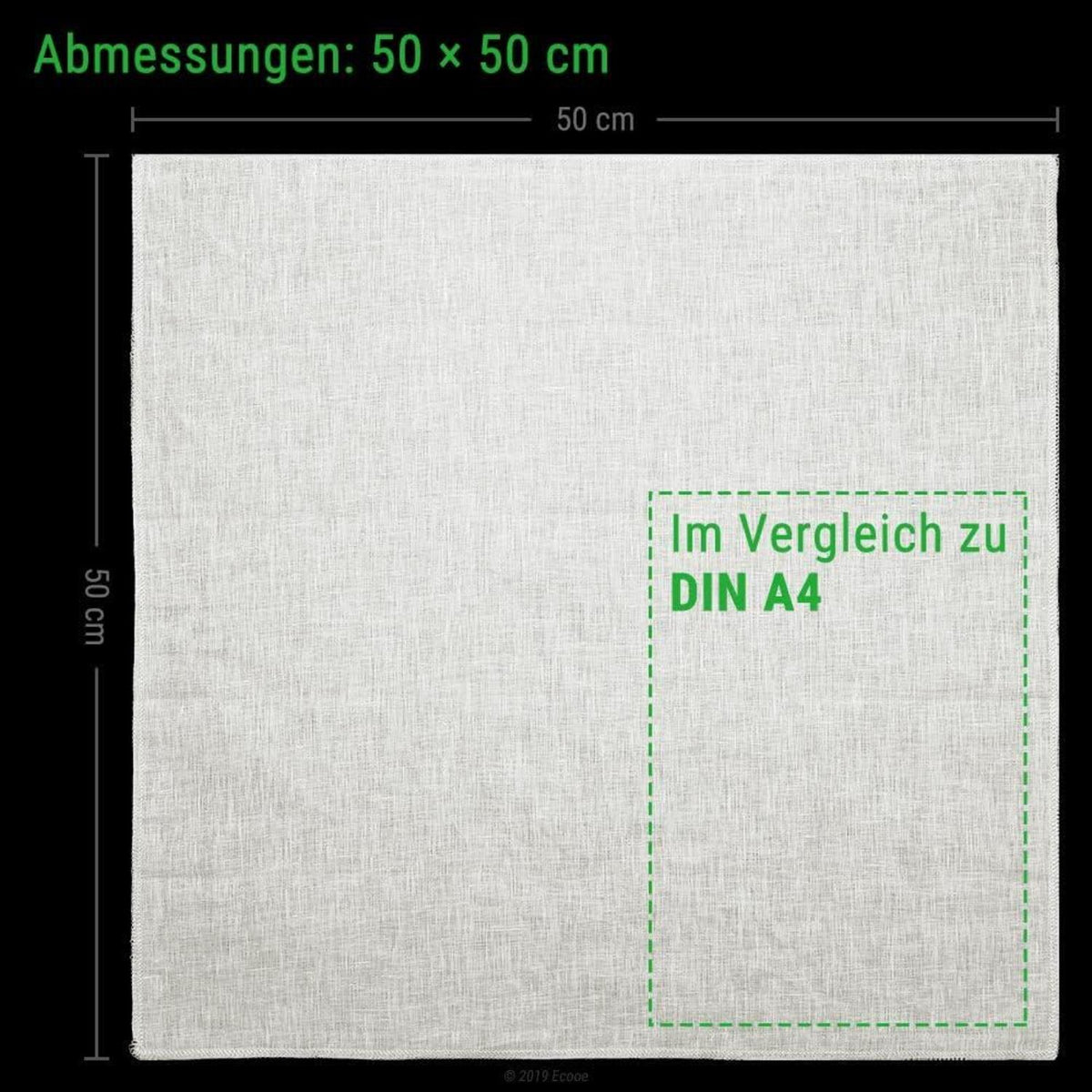 Passiertuch 100% Leinen 50x50cm Filter für Nussmilch Käse Saft