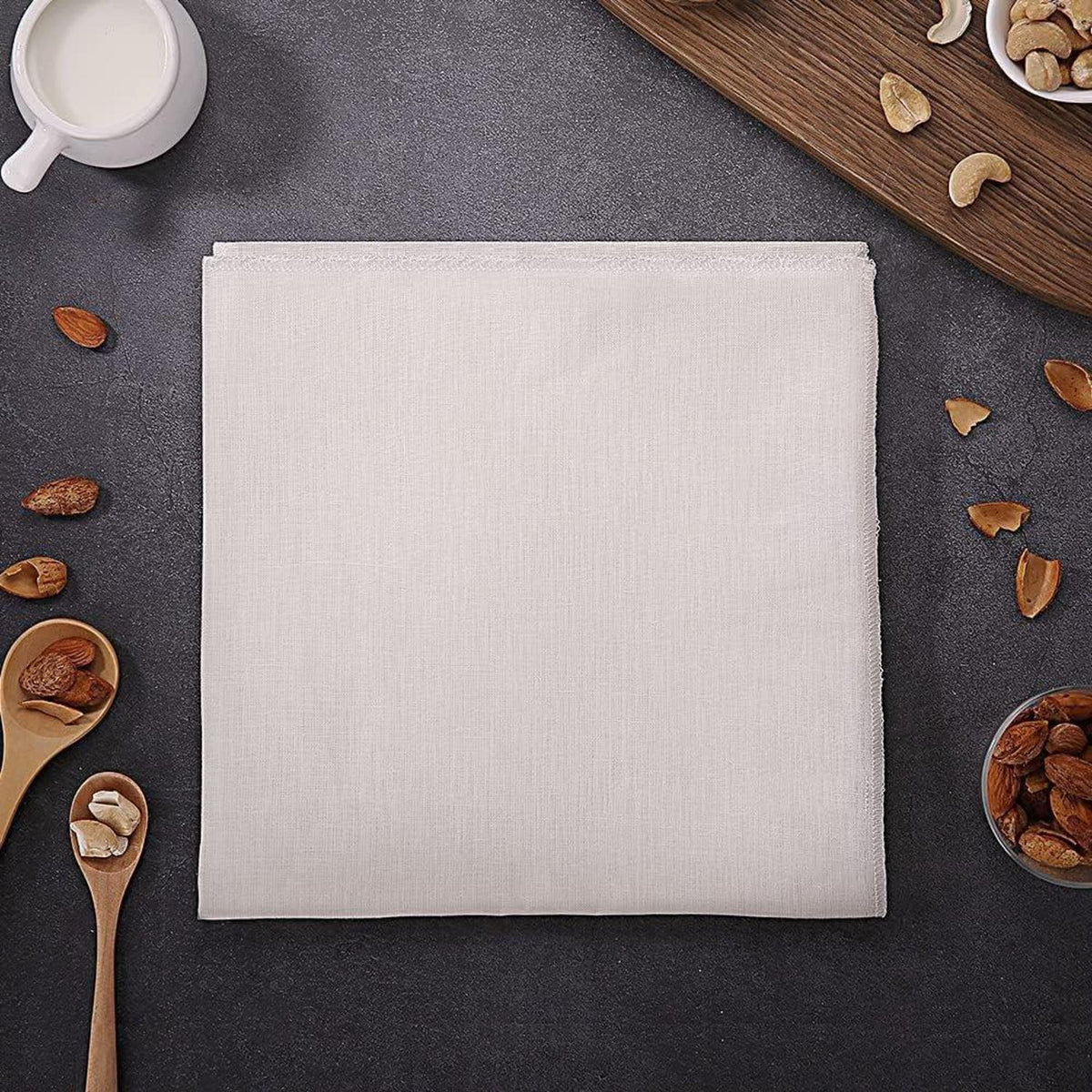 Passiertuch 100% Leinen 50x50cm Filter für Nussmilch Käse Saft
