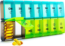 XL Pillendose 7 Tage Feuchtigkeitsfest 14 Fächer Vitamine Medikamente