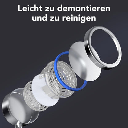 Hochdruck Duschkopf Edelstahl Handbrause Wassersparend Einfache Installation