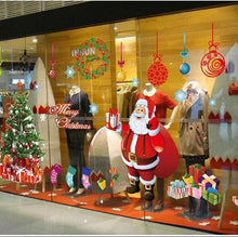 Weihnachtsfenster Statische Aufkleber abnehmbare Vinyl DIY Wand