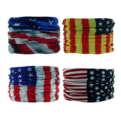 Multifunktionstuch mit US-Flagge, atmungsaktiv und dehnbar