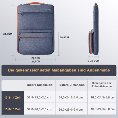 Voova Laptoptasche 13.3-14 Zoll MacBook Air Pro Asus Dell