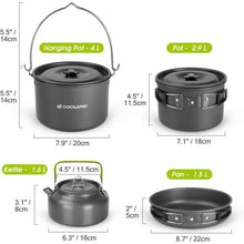 Odoland Camping Geschirr Set für 6 Personen - Outdoor