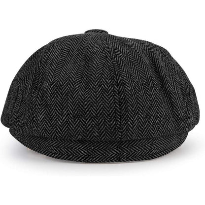 Schiebermütze Herren Sommer 1930s Tweed Hut Kaffee Farben