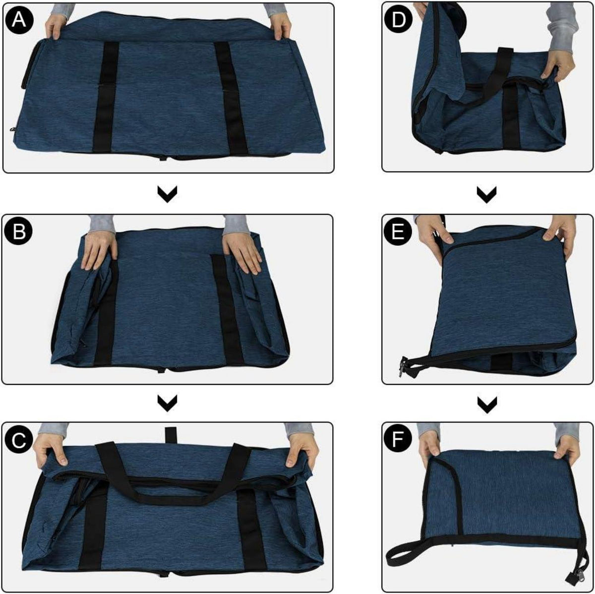 Reisetasche Groß 120L Faltbar Leicht Sporttasche Weekender Herren