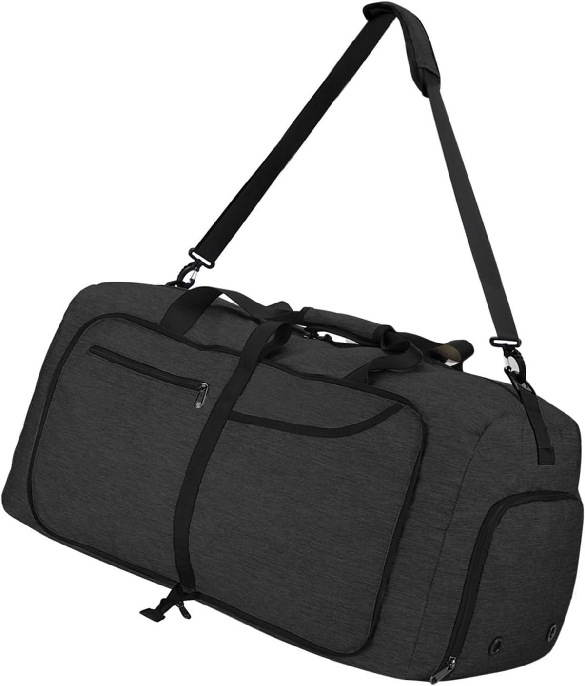 Reisetasche 120L faltbar Sporttasche Herren Damen Schwarz