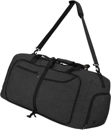 Reisetasche 120L faltbar Sporttasche Herren Damen Schwarz