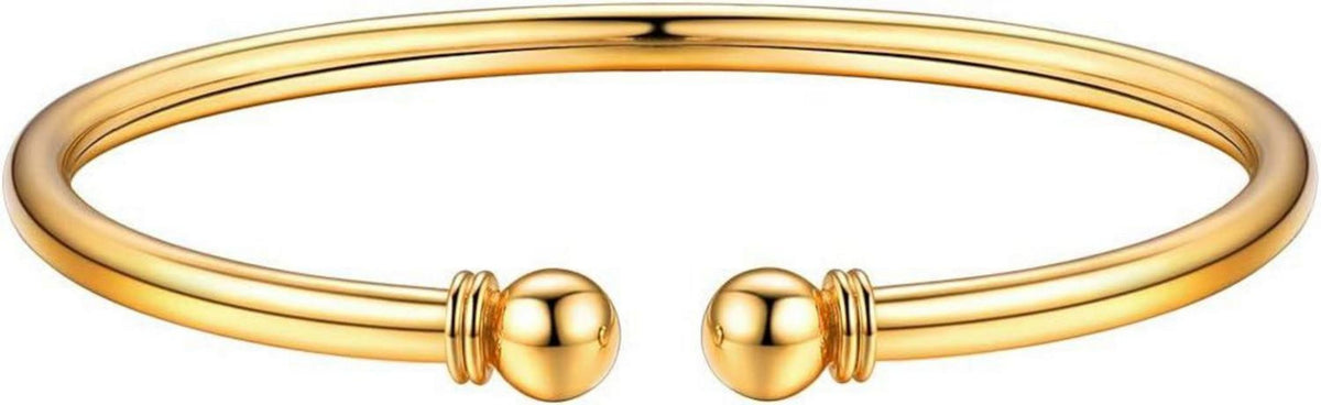 Offener Armreif Manschette 18k vergoldet Silber Accessoire