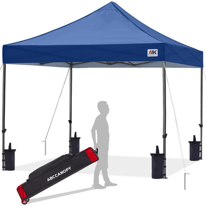 Pop-Up Pavillon 2,5x2,5m wasserdicht Marineblau mit Rollentasche