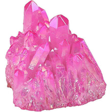 Titan-beschichteter Bergkristall Cluster Fuchsia Schmuckstein Deko