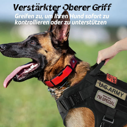 rabbitgoo Hundegeschirr Taktisches Brustgeschirr MOLLE
