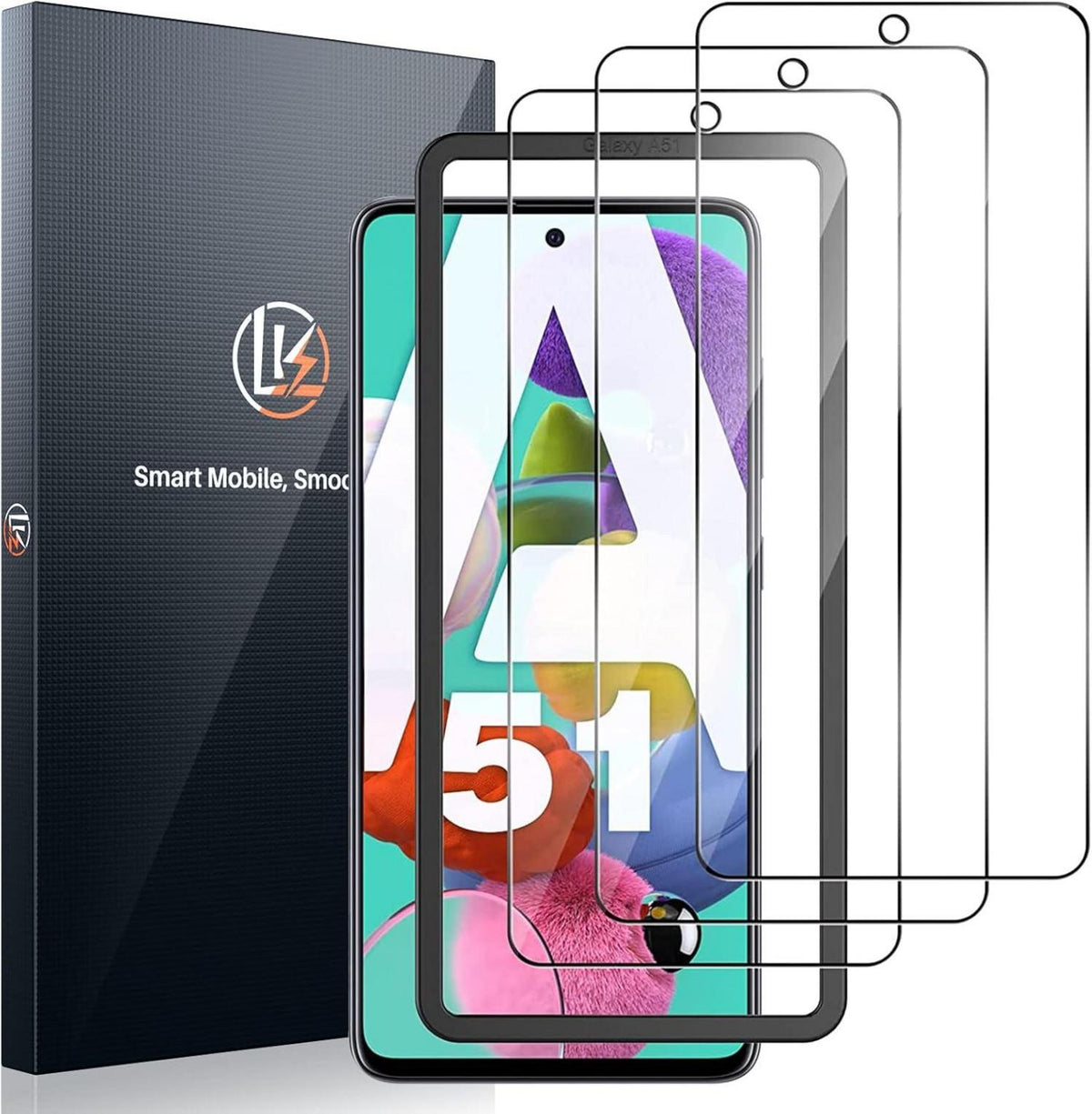 3er Pack Schutzfolie für Samsung Galaxy A51 9H Härte - HD