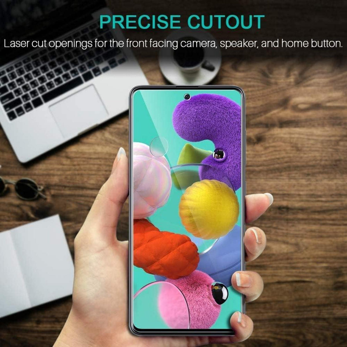 Panzerfolie Samsung Galaxy A51 9H Härte HD Klar Blasenfrei