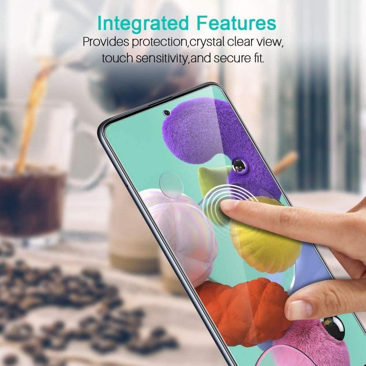 Schutzfolie Samsung Galaxy A51 3er Pack 9H Härte HD Klar blasenfrei Einfache MontageTransparent