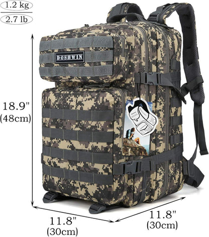 40L Armee Molle Tactical Rucksack Survival Backpack Military Outdoor Acu