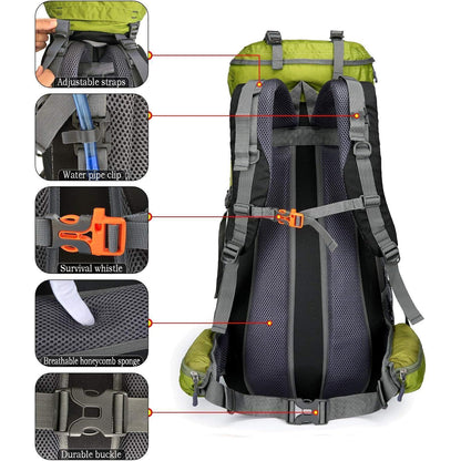70L Campingrucksack Trekkingrucksack Wasserdicht