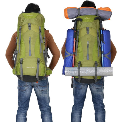 70L Campingrucksack Trekkingrucksack Wasserdicht