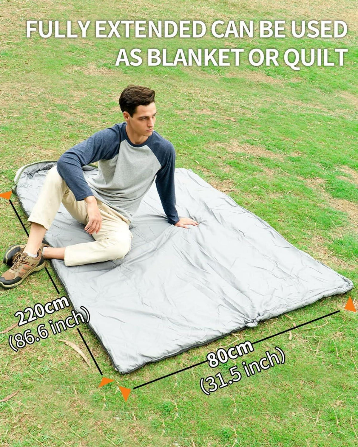 Ultraleichter Outdoor Schlafsack 4 Jahreszeiten Camping Decke