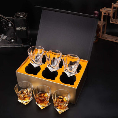 Whiskeygläser Set 6-teilig Kristallglas 300 ml Luxus