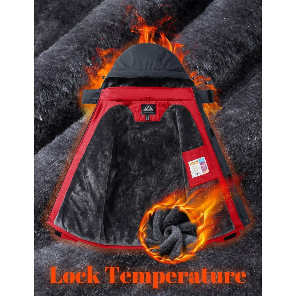 Warme Herren Winterjacke mit Kapuze – Wasserdicht & Winddicht