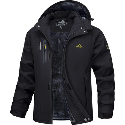 Herren Winterjacke Warm Gefüttert Wasserdicht Skijacke XXL