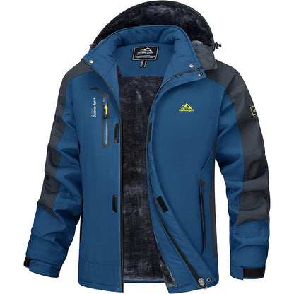 Herren Winterjacke gefüttert wasserdicht – Skijacke XXL
