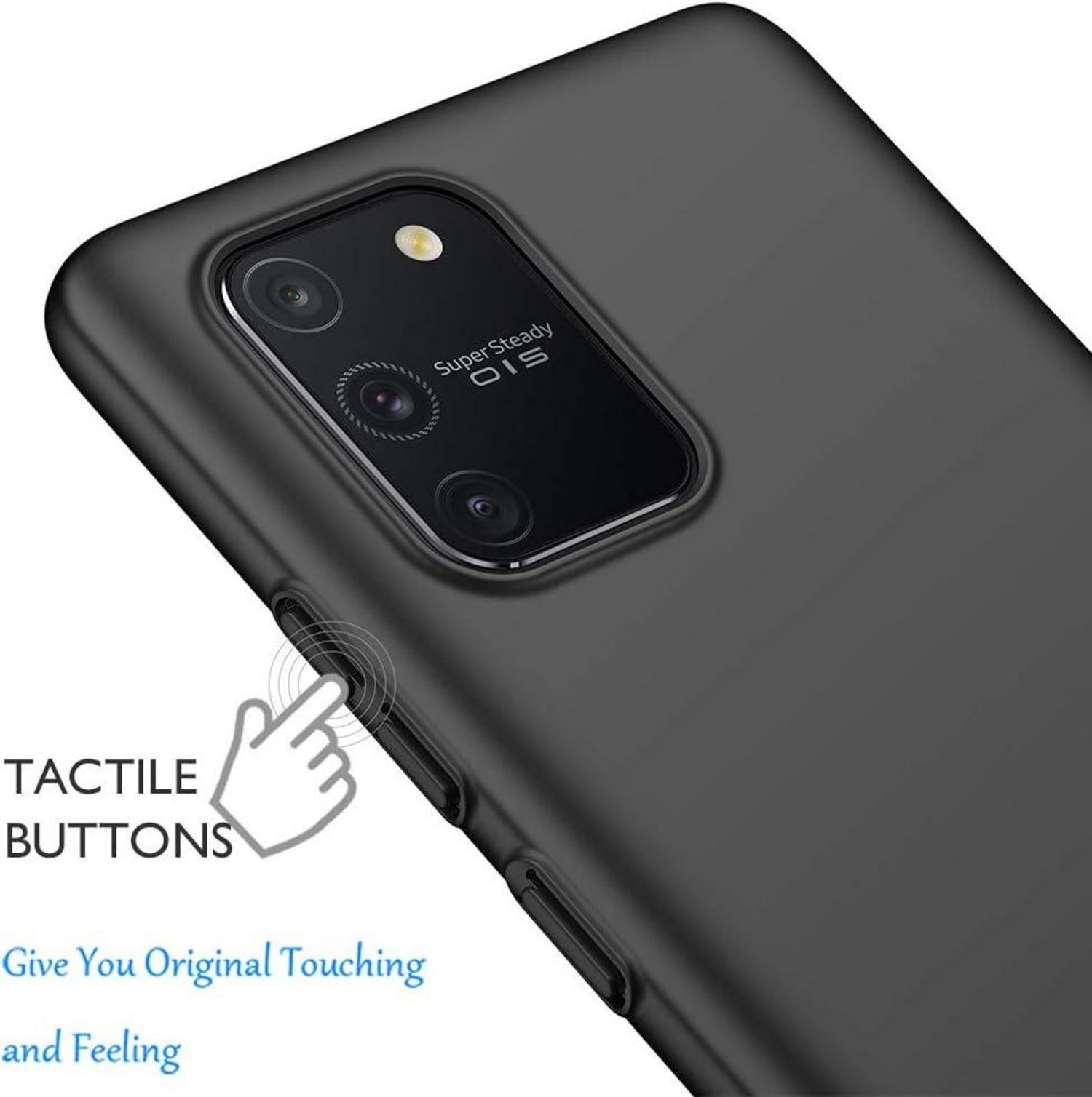 Samsung S10 Lite Hülle Schwarz Ultra Dünn Anti-Scratch Matt 6,7 Zoll