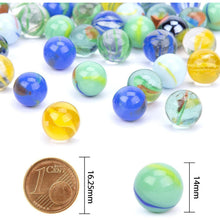 80 Stück 15mm Bunte Glasmurmeln Kinder Murmelspiel