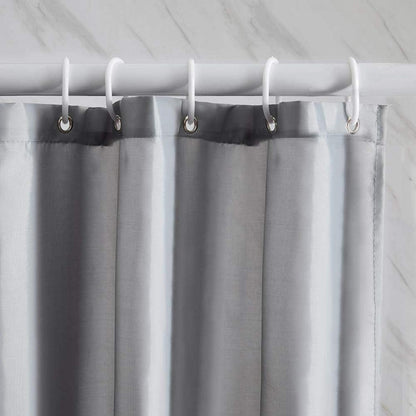 Schmaler Duschvorhang Polyester grau wasserabweisend 150x180 cm