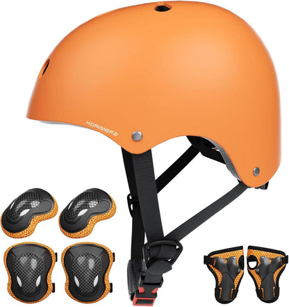 Kinder Fahrradhelm Skaterhelm verstellbar Orange CE-zertifiziert 3-13