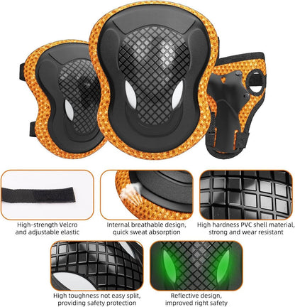 Kinder Fahrradhelm Skaterhelm verstellbar Orange CE-zertifiziert 3-13