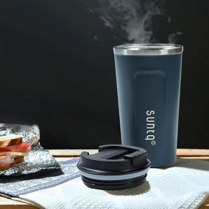 SUNTQ Edelstahl Kaffeebecher Thermobecher Doppelwand Isoliert 510ml