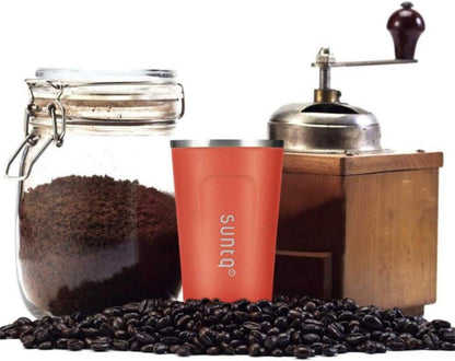 SUNTQ Kaffeebecher to go aus Edelstahl 380ml Isoliert Langanhaltend
