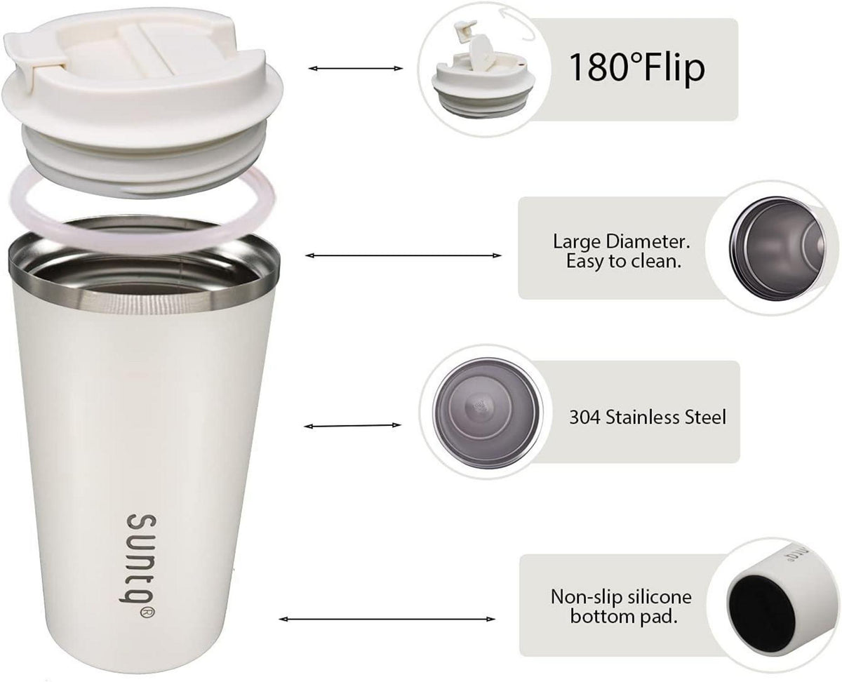 Kaffeebecher to go aus Edelstahl Doppelwand Isoliert - 510ml