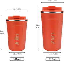 SUNTQ Kaffeebecher to go Edelstahl Thermobecher Doppelwand