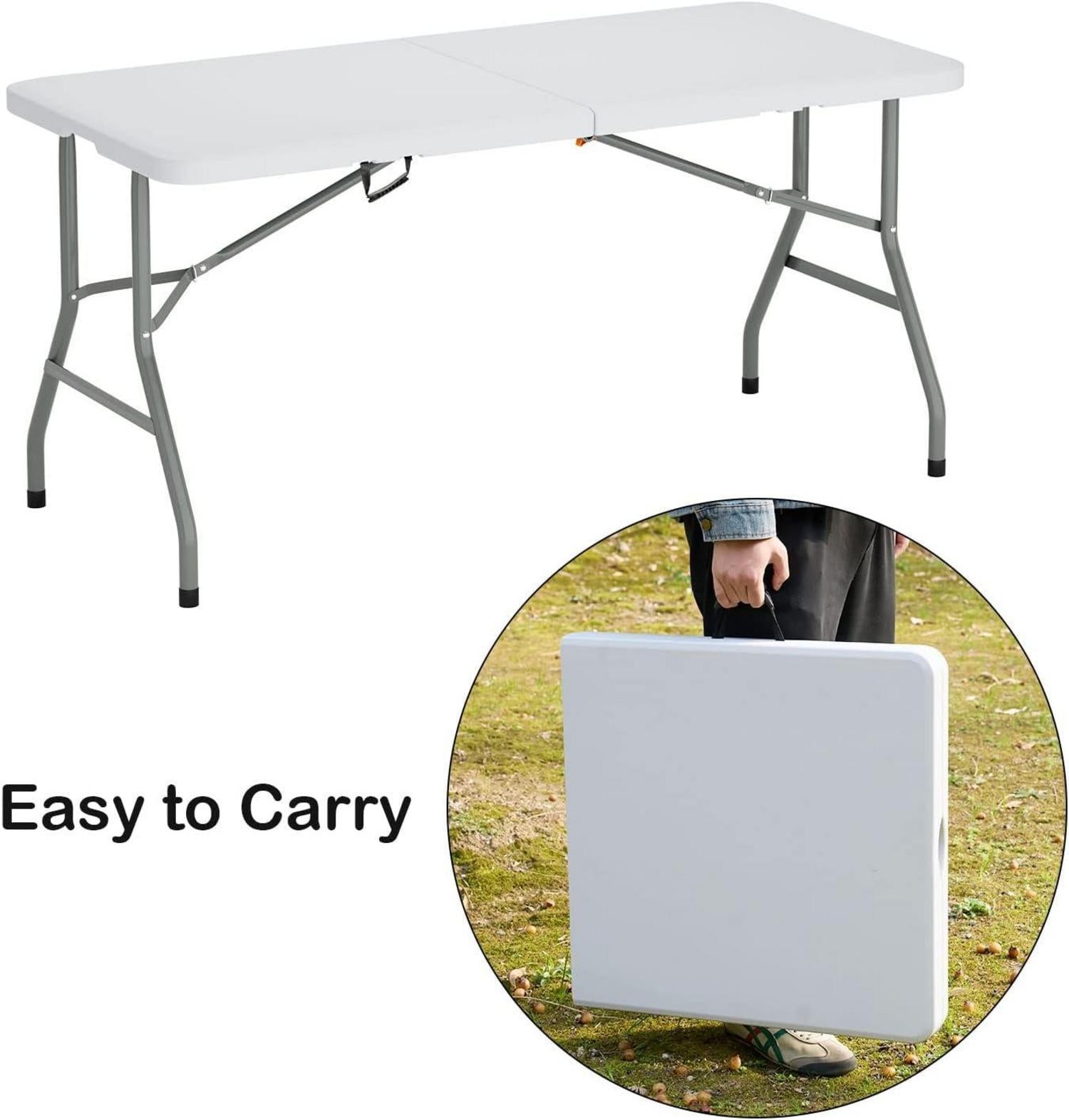Klapptisch Campingtisch Aluminium faltbar 152x70cm Outdoor Gartenfest