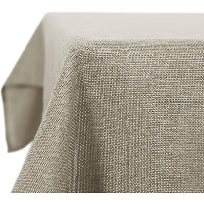 Outdoor Tischdecke Leinenoptik 240x130 cm – Abwaschbar & Lotuseffekt