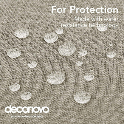 Outdoor Tischdecke Leinenoptik 240x130 cm – Abwaschbar & Lotuseffekt