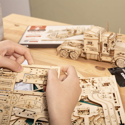 3D Puzzle Holzbausatz - Modellbau Lastwagen