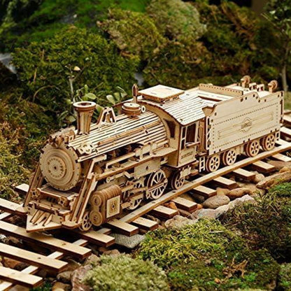 ROKR 3D Puzzle Dampflokomotive Holzbausatz Modellbau Kit