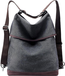 Canvas Schultertasche Rucksack Groß Vintage Handtasche Umhängetasche