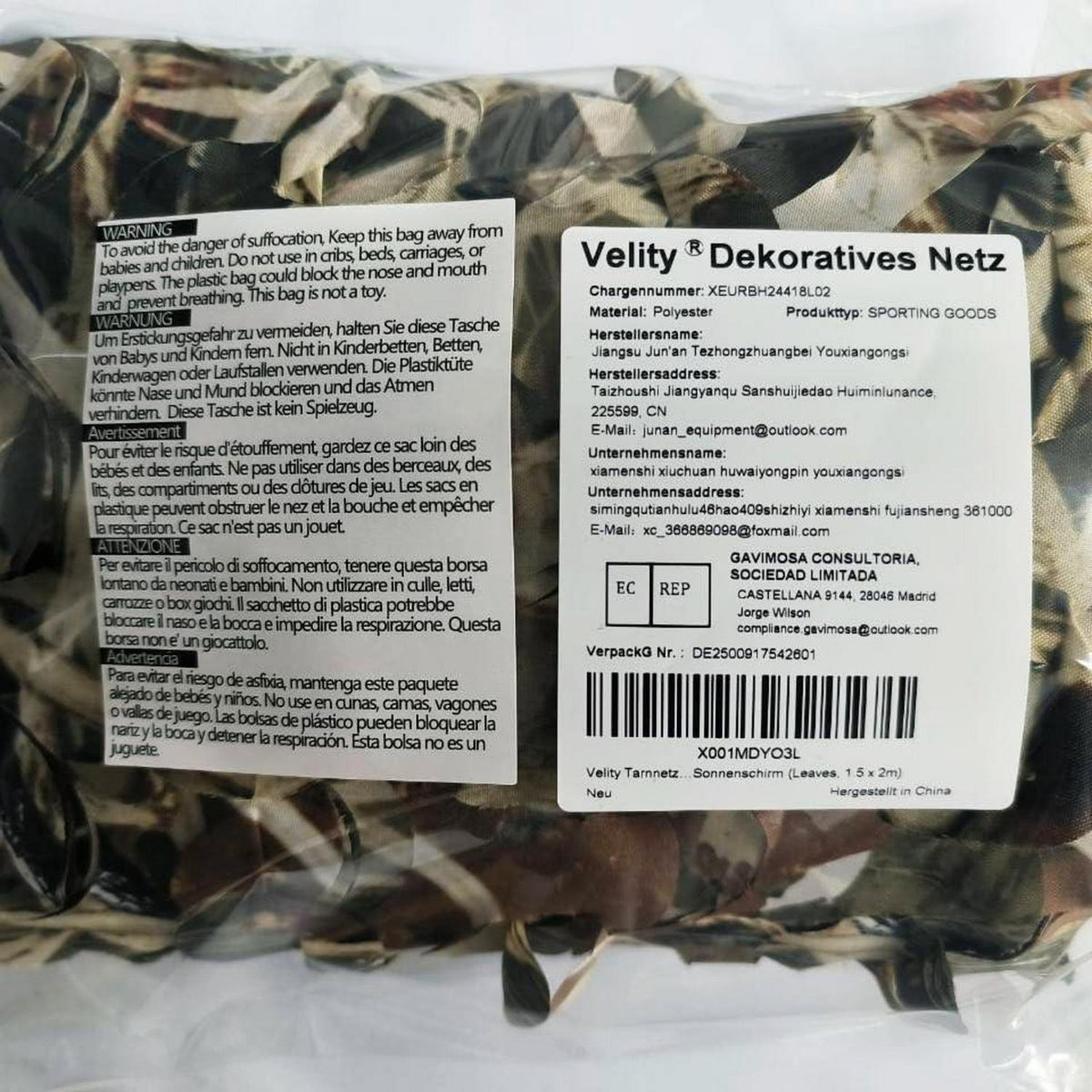 Tarnnetz Camouflage Netz Sonnenschutz Dekoration Jagd Camping