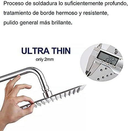 Regendusche Duschkopf 8 Zoll AISI304 Edelstahl Anti-Kalk-Düsen