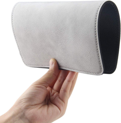Leder Mauspad für PC Laptop 24x20x0,3cm Grau - Wasserfest & rutschfest
