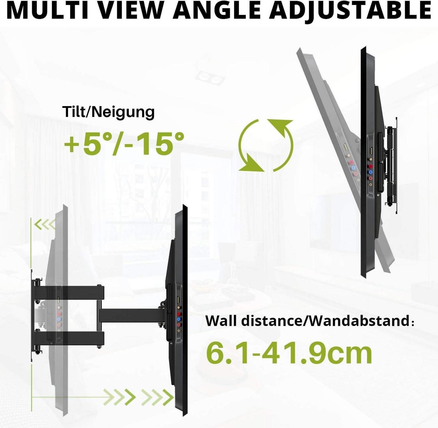 TV Wandhalterung Schwenkbar Neigbar für 47-84 Zoll LED LCD Plasma bis VESA