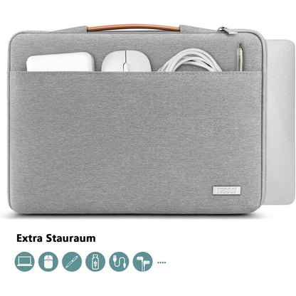 TECOOL 13,3 Zoll Laptop MacBook Tasche Hülle Grau 13-13,5