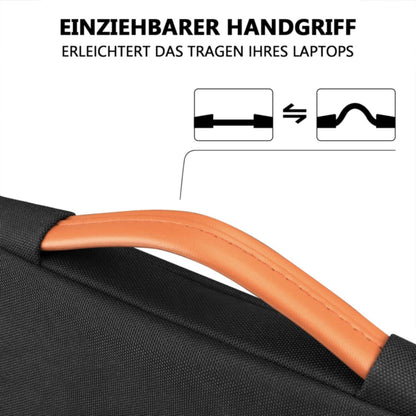 TECOOL 13,3 Zoll Laptop Macbook Air Pro 13 Tasche Hülle Schwarz